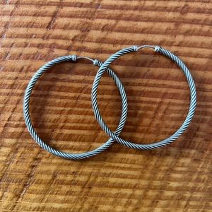 David Yurman Cable Classic Hoops Earrings